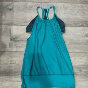 Lululemon tank top with built in sports bra size small